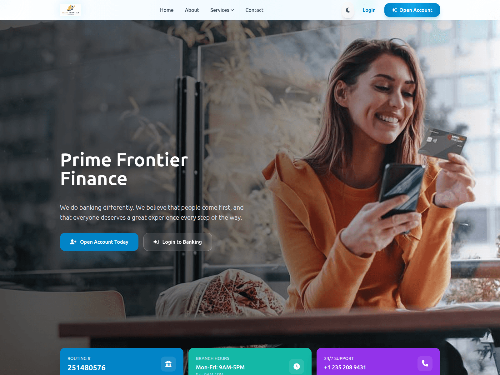Prime Frontier Finance phishing scam