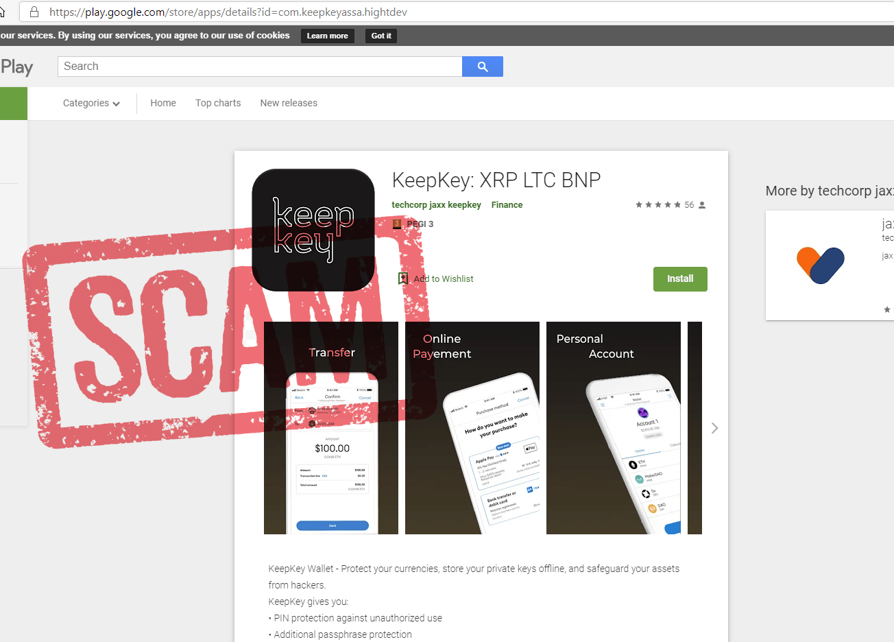 Another fake Uniswap app