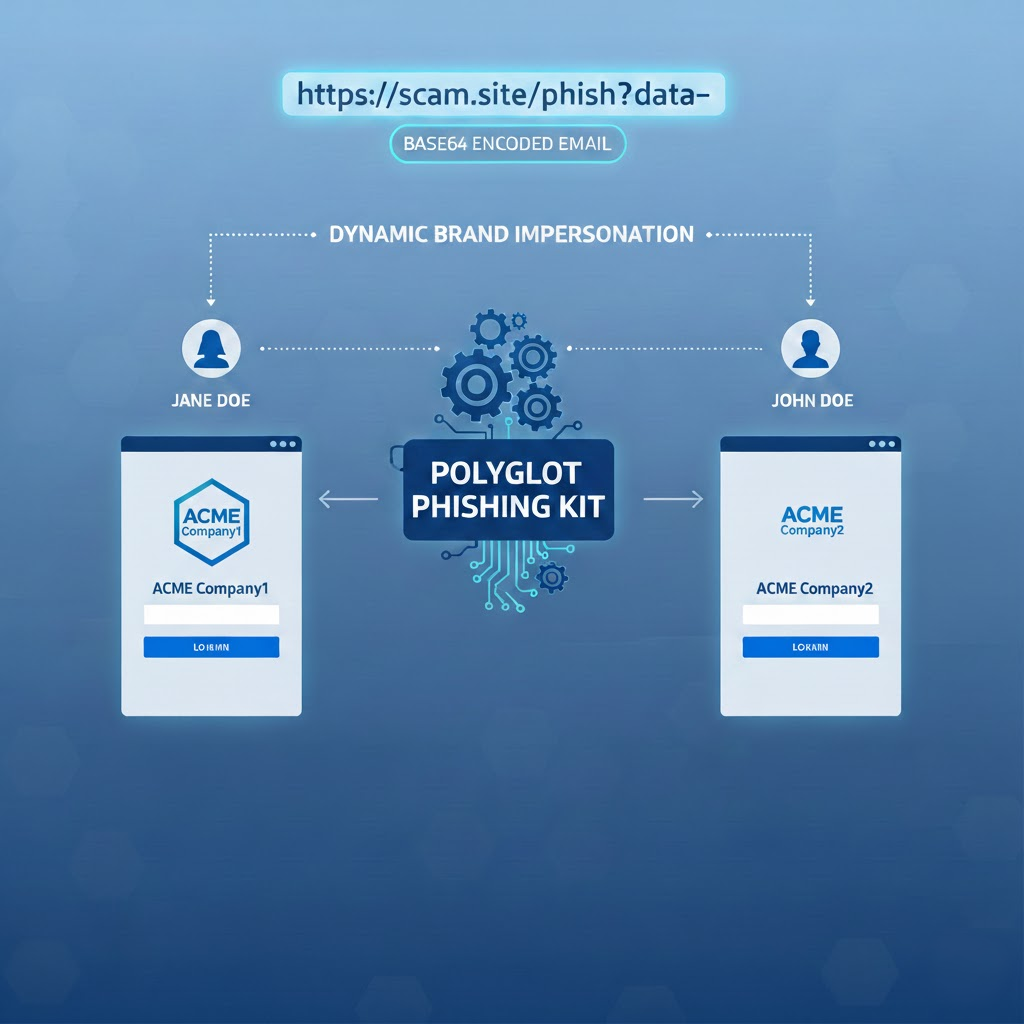 Polyglot phishing kit diagram
